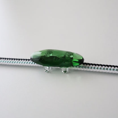 帯留「カットガラス - grn」和小物さくら