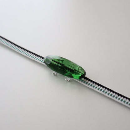 帯留「カットガラス - grn」和小物さくら